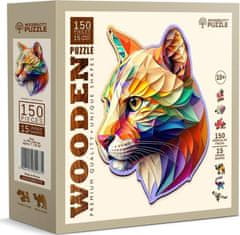 Wooden city Lesena sestavljanka Barvita puma 150 kosov