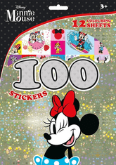 Minnie - 100 nalepk z barvnimi listi