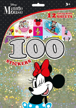 Minnie - 100 nalepk z barvnimi listi