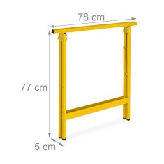 UNBRANDED Delovna stojala, 2 kom, rumena 
