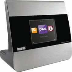 Nedis Kompaktni hibridni radio DABMAN i400 DAB+ / FM / internet / Bluetooth srebrna 