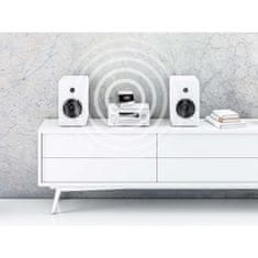 Nedis Kompaktni hibridni radio DABMAN i400 DAB+ / FM / internet / Bluetooth srebrna 