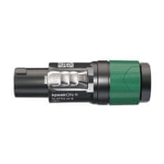 Nedis 4-polni kabelski konektor speakON, sklop vijačnih sponk, razbremenitev nateza vpenjalne glave za premer kabla od 6 do 12 mm 