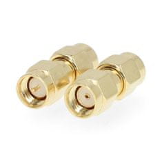 Nedis Adapter SMA | SMA Moška obratna polarnost | SMA moški | Pozlačeno | 50 ohmov | Naravnost | Baker | Zlato | 2 kosa | Škatla 