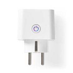 Nedis SmartLife Smart Plug | Wi-Fi | Strömmätare | 3680 W | Tip F (CEE 7/7) | 0 - 55 °C | Android/IOS | Vit 