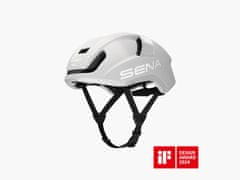 Sena S1 Smart Helmet pametna kolesarska čelada, Mesh Intercom, Mat bela, L