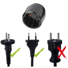 Nedis Adapter potovalnega vtiča za: ZDA, Japonsko vtičnico in evro vtičnico 