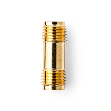 Nedis Adapter SMA | SMA Ženska | SMA Ženska | Pozlačeno | 50 ohmov | Naravnost | Baker | Zlato | 2 kos. | Škatla