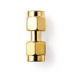 Nedis Adapter SMA | SMA moški | SMA moški | Pozlačeno | 50 ohmov | Naravnost | Baker | Zlato | 2 kos. | Škatla 