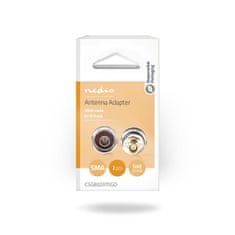 Nedis Adapter SMA | SMA moški | N moški | Pozlačeno | 50 ohmov | Naravnost | Baker | Zlato/srebrno | 2 kos. | Škatla 