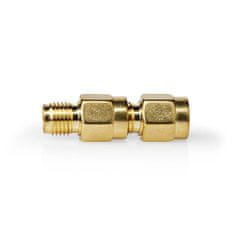 Nedis Adapter SMA | SMA Moška obratna polarnost | SMA Ženska | Pozlačeno | 50 ohmov | Naravnost | Baker | Zlato | 2 kos. | Škatla 