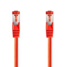 Nedis CAT6 Omrežni kabel | RJ45 moški | RJ45 moški | S/FTP | 15,0 m | Okrogla | LSZH | Rdeča | Plastična vrečka 