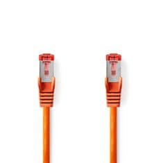 Nedis CAT6 Omrežni kabel | RJ45 moški | RJ45 moški | S/FTP | 15,0 m | Okrogla | LSZH | Oranžna | ovojnica 