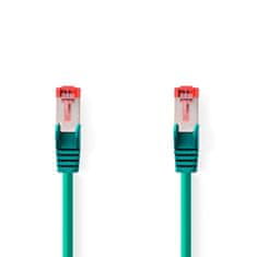 Nedis CAT6 Omrežni kabel | RJ45 moški | RJ45 moški | S/FTP | 7,50 m | Okrogla | LSZH | Zelena | Plastična vrečka 