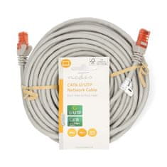Nedis Omrežni kabel CAT6 | RJ45 moški | RJ45 moški | U/UTP | 15,0 m | Okrogla | PVC | Siva | Oznaka 