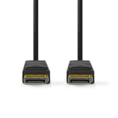 Nedis Displayport kabel | DisplayPort moški | DisplayPort moški | 8K@60Hz | Ponikljano | 2,00 m | Okrogla | PVC | Črna | Škatla... 