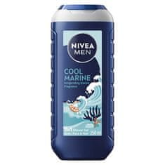 Nivea Gel za prhanje za kožo in lase Cool Marine (3 v 1 gel za prhanje) 250 ml