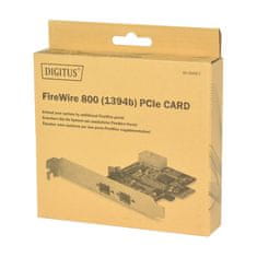Digitus kartica PCIe Firewire 800 TI Low Profile DS-30203-2