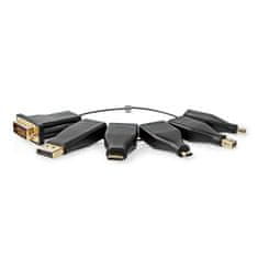 Nedis Adapter HDMI | DisplayPort moški / DVI-D 24+1-pin moški / HDMI mikro priključek / HDMI mini priključek / mini DisplayPort moški / mini DisplayPort moški / USB-C moški | HDMI ženski | Pozlačeno | 