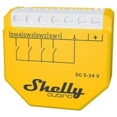 Shelly Krmilnik scen Shelly Qubino Wave i4 DC Z-Wave (DC 5-24V)