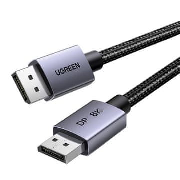 Ugreen Kabel DisplayPort 1.4 Ugreen DP120, 8K 60Hz, 32.4Gbps, 1m (črn)