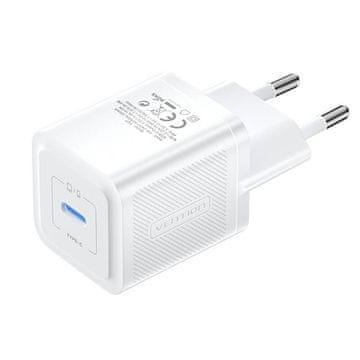 Vention Mrežni polnilnik, Vention, FEPW0-EU, USB-C, 20 W, GaN (bel)