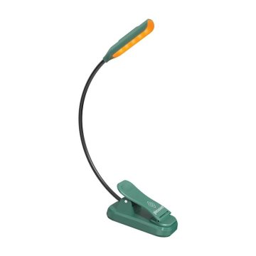 MojPlanet Brezžična svetilka Glocusent mini GLCSNTBL102G priklopna luč za knjige, USB-C Zelena