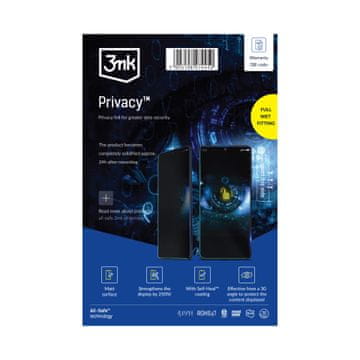 3MK All-Safe - AIO BH Privacy Phone suhi in mokri nastavki, 5 kosov