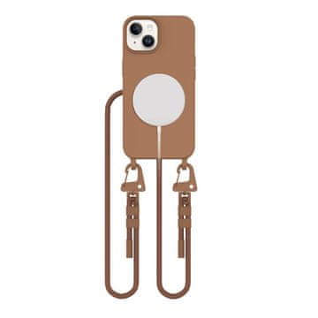 Tech-protect TECH-PROTECT MAGNESSKEJSKA OGRLICA MAGSAFE ZA IPHONE 14 ČOKOLADNO RJAVA