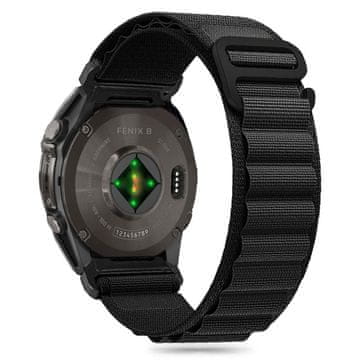 1 to 3 Tech-Protect Nylon Pro Garmin Fenix 5 / 6 / 6 Pro / 7 / 8 (47 Mm) / E Črna