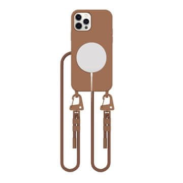 1 to 3 Tech-Protect Magnecklace Magsafe Iphone 12 / 12 Pro Čokoladno Rjav