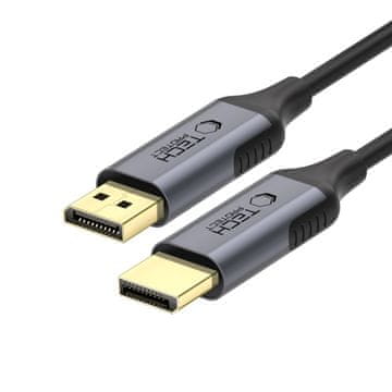 Tech-protect TECH-PROTECT ULTRABOOST KABEL DISPLAYPORT NA DISPLAYPORT 1.4 4K 60HZ 200CM ČRNEGA RAZMERJA