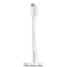 Nedis Adapter Lightning | Apple Lightning, 8-polni | 3,5 mm Ženski | Ponikljano | 0,10 m | Okrogla | PVC 