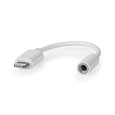 Nedis Adapter Lightning | Apple Lightning, 8-polni | 3,5 mm Ženski | Ponikljano | 0,10 m | Okrogla | PVC 