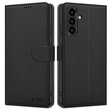 1 to 3 Ovitek Denarnica Tech-Protect Za Samsung Galaxy A36 5G Mat Črna Z Denarnico