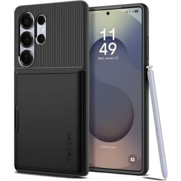 1 to 3 Ovitek Spigen Slim Armor Cs Za Galaxy S25 Ultra Z Okrepano Zaščito Kamere