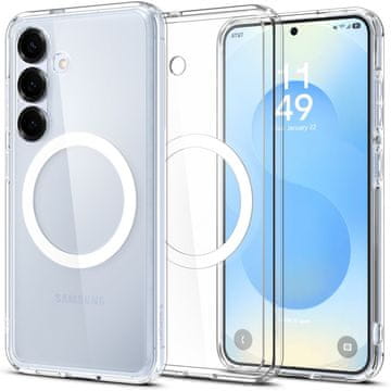 1 to 3 Spigen Ultra Hybrid Mag Ovitek Za Magsafe Za Galaxy S25+ Plus Ovitek Clear