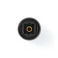 Nedis Adapter TosLink | TosLink Ženski | TosLink Ženski | Naravnost | Kovina | Siva s kovino | 1 kos | Škatla 