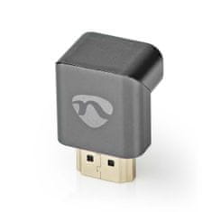 Nedis Adapter HDMI | HDMI moški / HDMI priključek | HDMI ženski / HDMI izhod | Pozlačeno | Pod kotom 270° | Aluminij | Siva s kovino | 1 kos | Karton s pokritim okencem 
