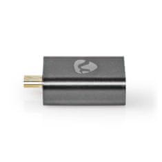 Nedis Adapter HDMI | HDMI moški / HDMI mikro priključek | HDMI ženski / HDMI izhod | Pozlačeno | Naravnost | Aluminij | Siva s kovino | 1 kos | Karton s pokritim okencem 