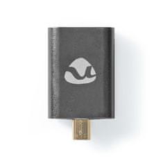 Nedis Adapter HDMI | HDMI moški / HDMI mikro priključek | HDMI ženski / HDMI izhod | Pozlačeno | Naravnost | Aluminij | Siva s kovino | 1 kos | Karton s pokritim okencem 