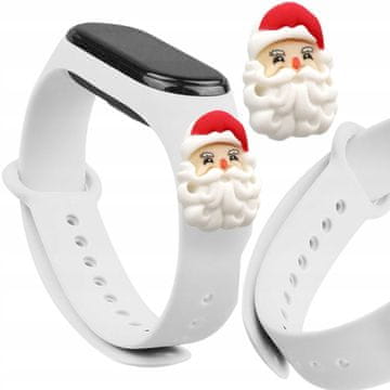 1 to 3 Trak Xmas Band Za Xiaomi Mi Band 4 3 Božiček Silikonski Trak Didek Mraz