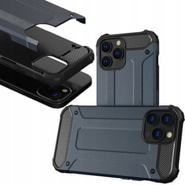 HURTEL Ovitek Hybrid Armor za iPhone 14 Pro, oklepljen hibridni ovitek, moder