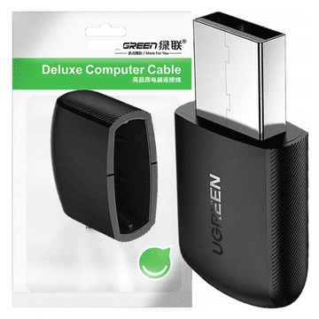 Ugreen Ugreen dvopasovni USB zunanji omrežni adapter - WiFi 11ac AC650 črne barve (CM448)