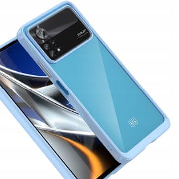 HURTEL Ovitek Outer Space za Xiaomi Poco X4 Pro 5G s fleksibilnim okvirjem, moder