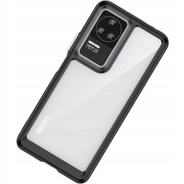 1 to 3 Hurtel Ovitek Outer Space Za Xiaomi Poco F4 5G Fleksibilni Okvir Črn