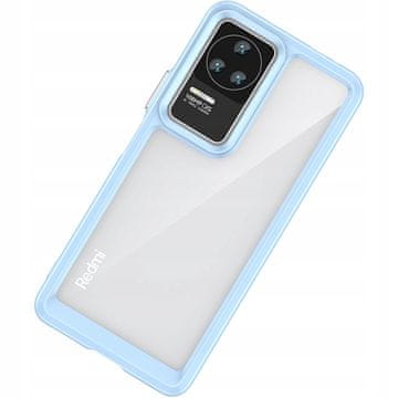 HURTEL Ovitek Outer Space za Xiaomi Poco F4 5G s fleksibilnim okvirjem, moder