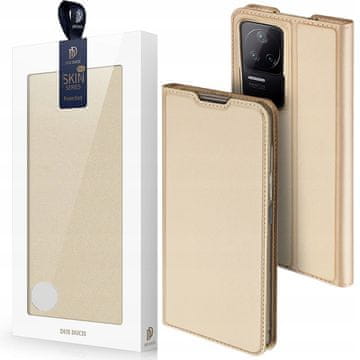 1 to 3 Ovitek Dux Ducis Skin Pro Za Xiaomi Poco F4 5G Z Zaklopkom Zlat