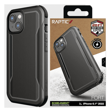 RAPTIC Ovitek Raptic X-Doria Fort za iPhone 14 Plus z oklepnim ovitkom MagSafe, črne barve