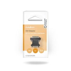 Nedis DVI adapter | DVI-I 24+5-polni moški | VGA ženski 15p | Ponikljano | Naravnost | PVC | Črna | Škatla 